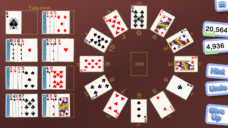 #4. Grandfather Clock Solitaire (iOS) 由: Crystal Squid