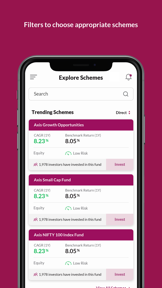 Axis Mutual Fund Invest Online screenshot