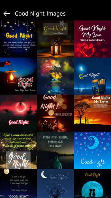 Good Night Love Messages Screenshot