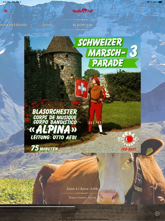 Radio Tell iPad screenshot 7 - Music app