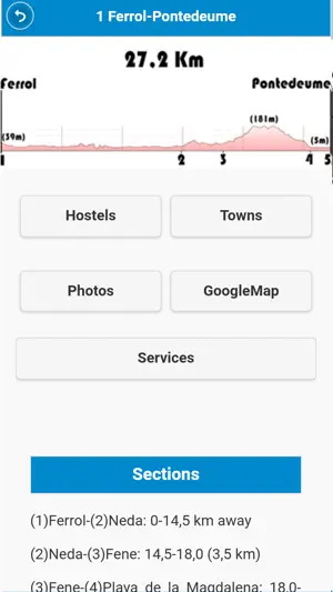 English Way Guide Santiago screenshot 1