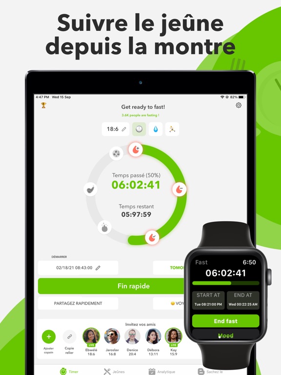 Screenshot #5 pour Jeûne Intermittent Tracker.