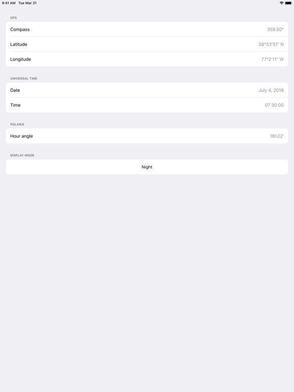 Astro Kit iPad screenshot 2 - Utilities app