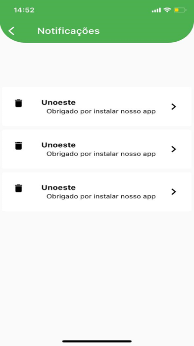 Aplicativo da Unoeste Screenshot