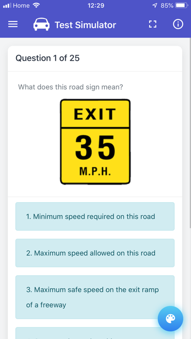 Screenshot #1 pour Texas DMV Test