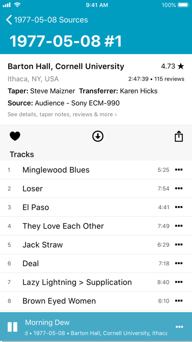 Screenshot #1 pour Relisten — all live music