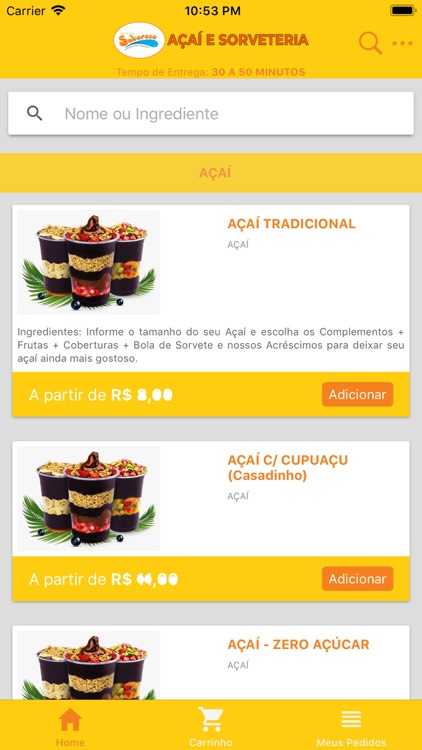 Saboroso Açaí e Sorveteria