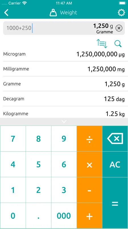 Metric Converter, Convertidor screenshot 6 of 8