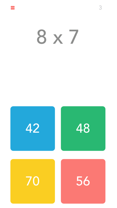 Screenshot #1 pour Multiplication: Times Tables