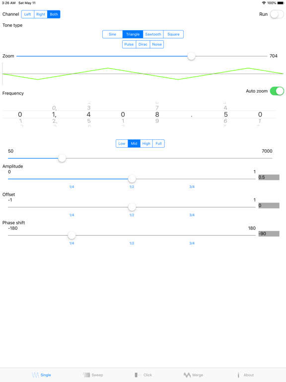 Tone Gen Pro iPad screenshot 5 - Utilities app