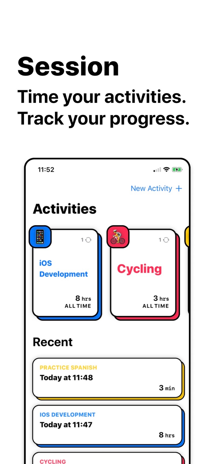 Session – Activity Timer iphone screenshot 2