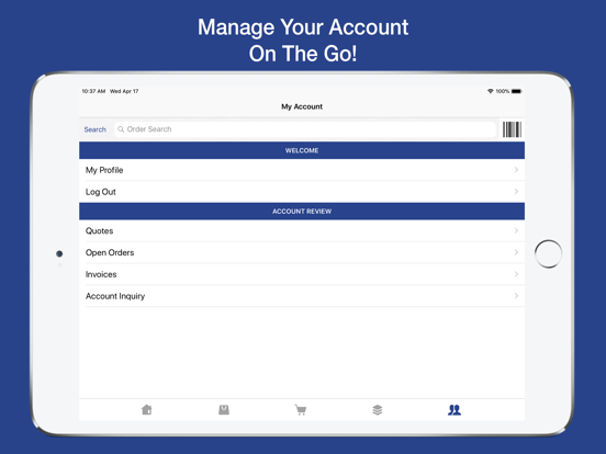 Galloup OE Touch iPad screenshot