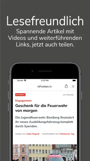 Screenshot von InFranken.de - Regionale News auf dem iPhone 5