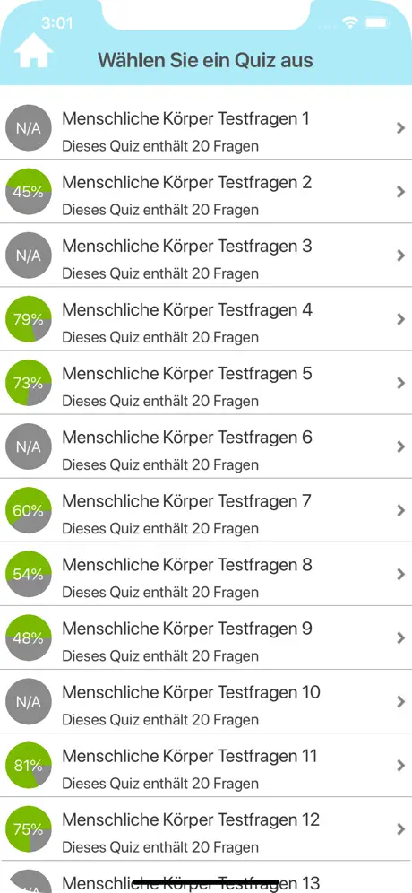 Menschliche Körper Testfragen