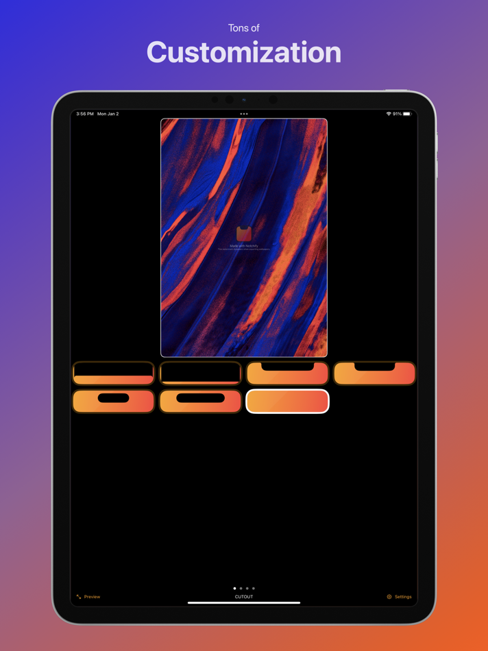 #2. Notchify - Wallpaper Maker (iOS) 由: Gryzle LLC