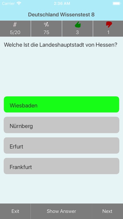 Deutschland Testfragen