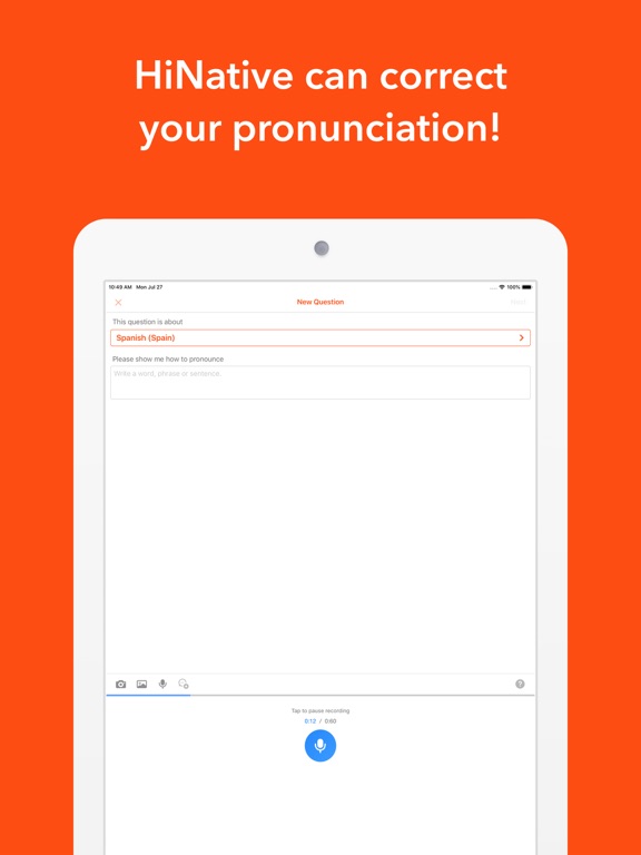 HiNative - Language Learning iPad screenshot 5 - Education app