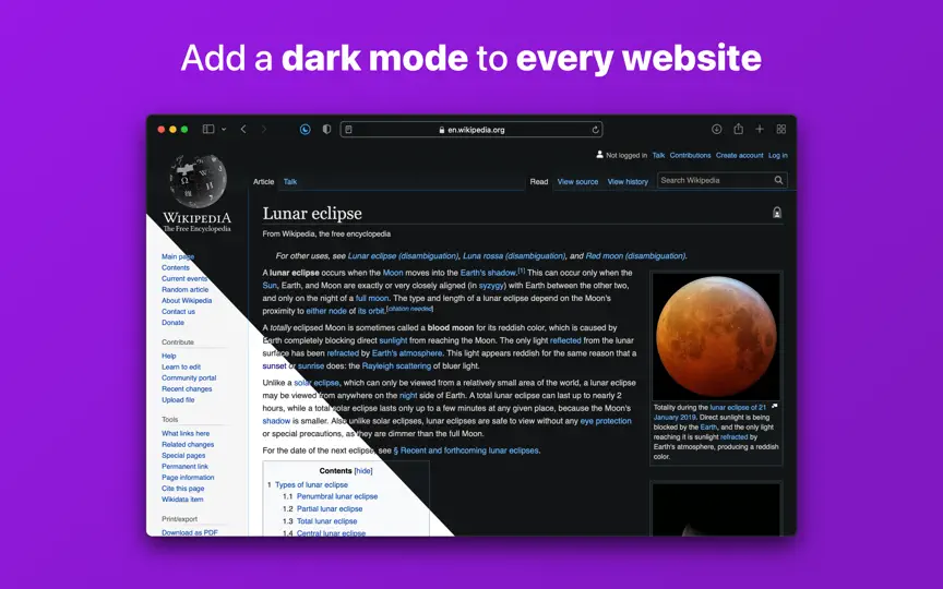 Noir – Dark Mode For Safari iPhone-skjermbilde 1