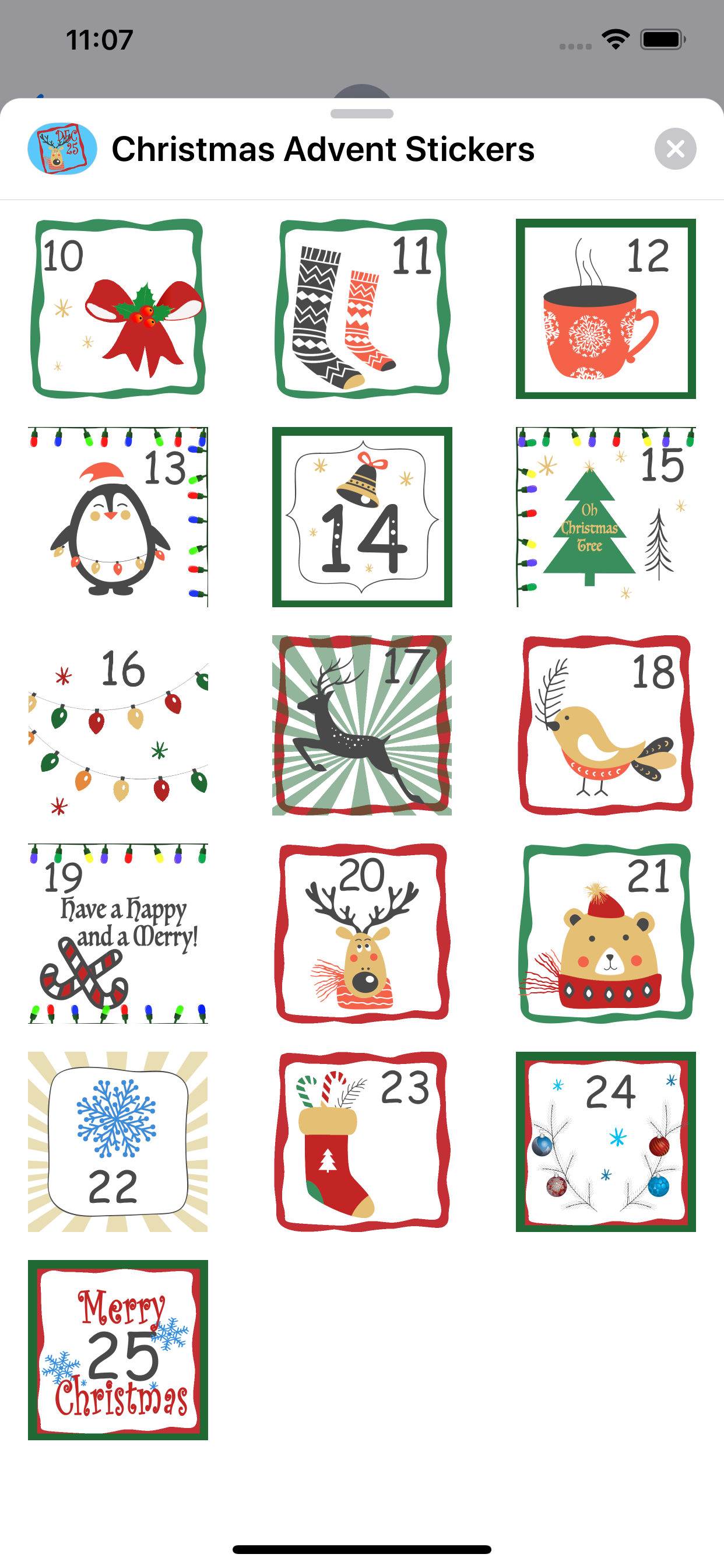 Christmas Advent Stickers screenshot 3