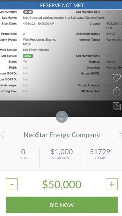 Oil & Gas Clearinghouse Screenshot