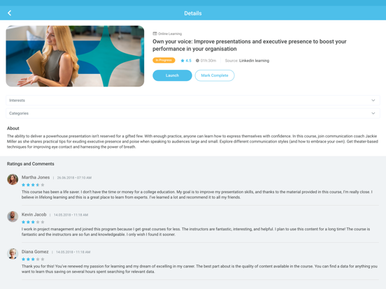 Cornerstone Saba-VEMS iPad screenshot 4 - Business app