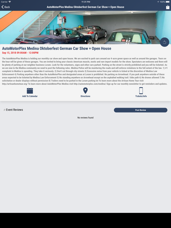 ModifySociety - Car Events iPad screenshot 2 - Lifestyle app