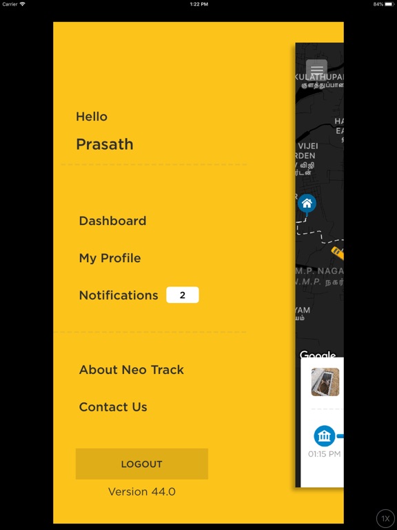 NeoTrack - School Bus Tracking iPad screenshot 4 - Navigation app