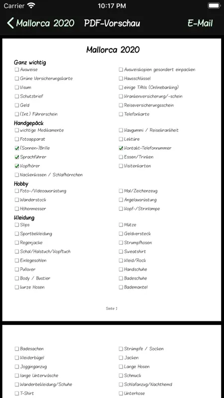 Urlaubsliste screenshot 5 of 10
