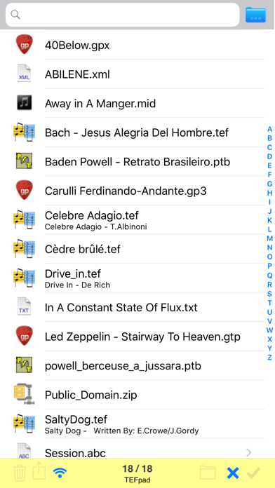 TEFpad screenshot