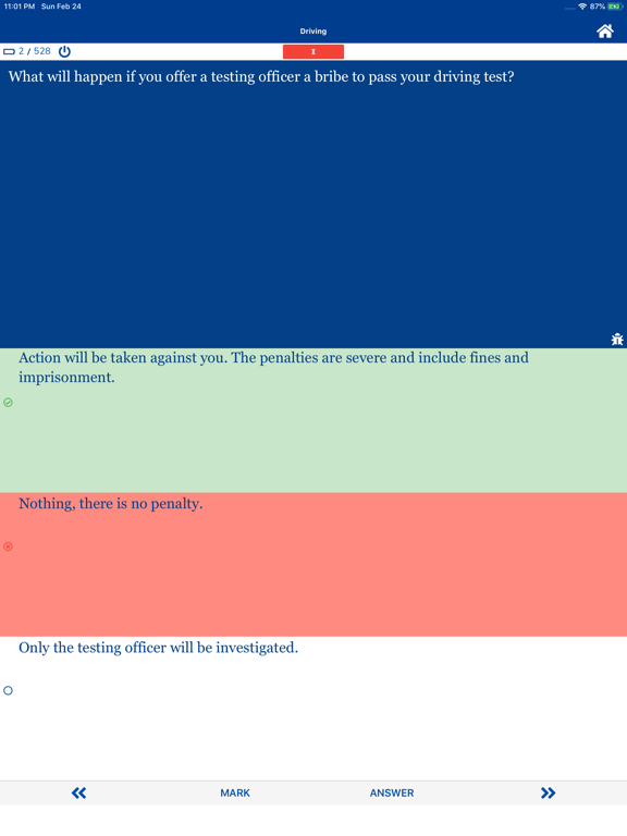 Screenshot #6 pour Victoria Learner Permit Test