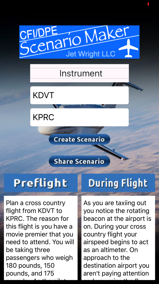 #4. CFI DPE Scenario Maker (iOS) By: JetWright LLC