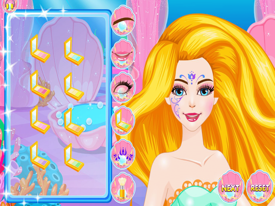 Mermaid Games, Dressing & Hair iPad screenshot 5 - Games app