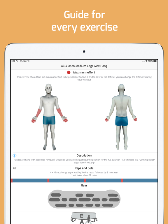 ClimbingCoach Training iPad screenshot 6 - Health & Fitness app