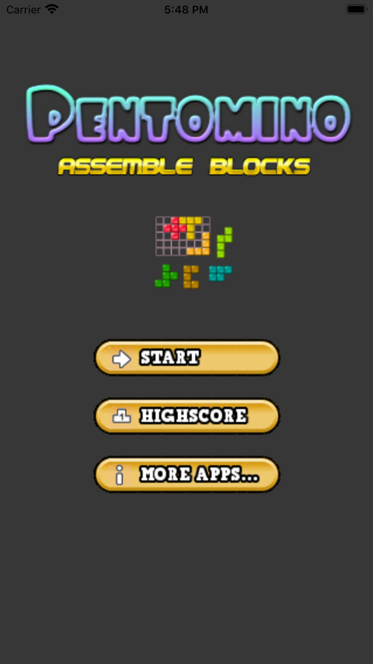 #1. PENTOMINO - ASSEMBLE BLOCKS (iOS) Podle: Eun Junseok