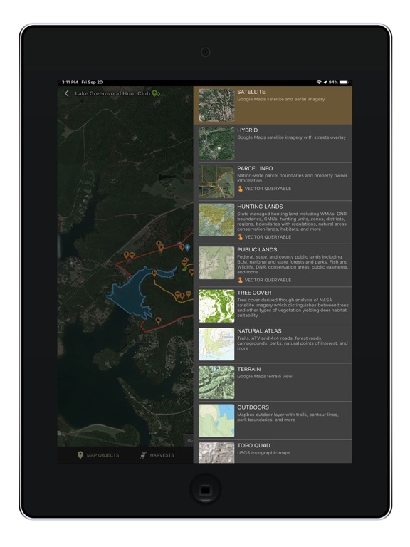 HuntStand: GPS Maps & Tools iPad screenshot 4 - Sports app