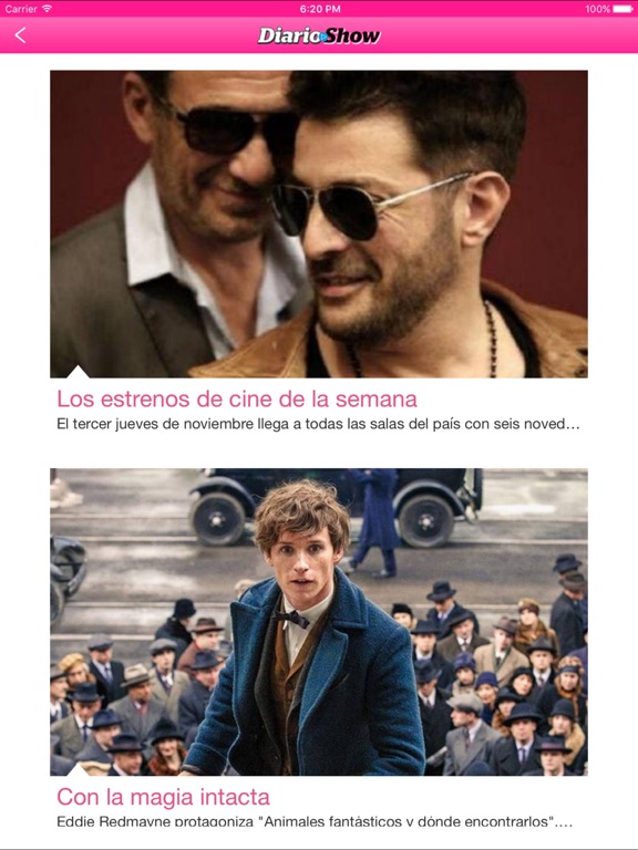DiarioShow iPad screenshot 1 - News app