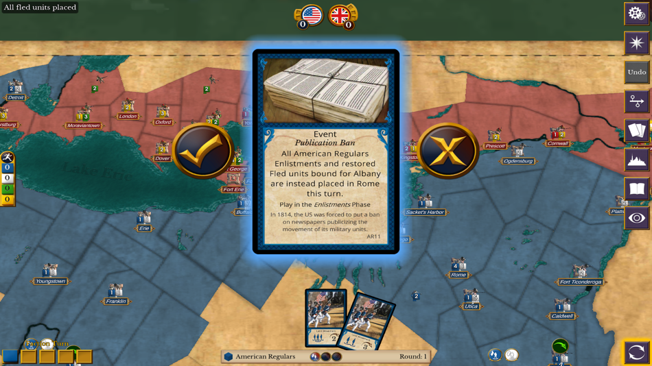 #2. 1812: The Invasion of Canada (iOS) Tekijänä: Hunted Cow Studios Ltd.