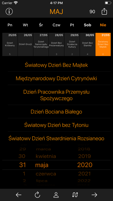 Kalendarz Świąt Nietypowych Screenshot