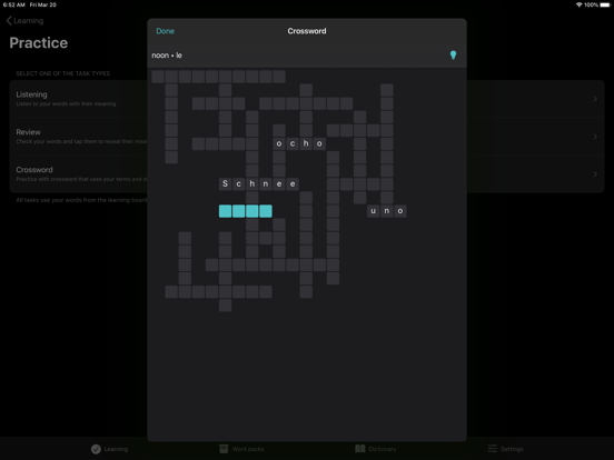 Vocab Tool AI iPad screenshot
