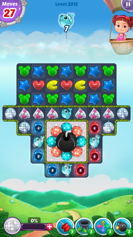 #6. Balloon Paradise: Match 3 Game (iOS) Podle: RV AppStudios LLC