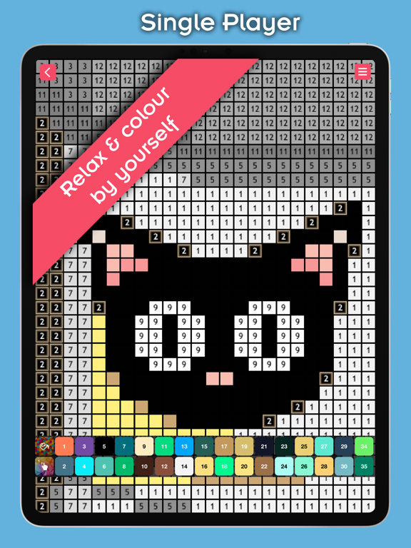 Color by Pixel Paint by Number iPad screenshot 4 - Games app