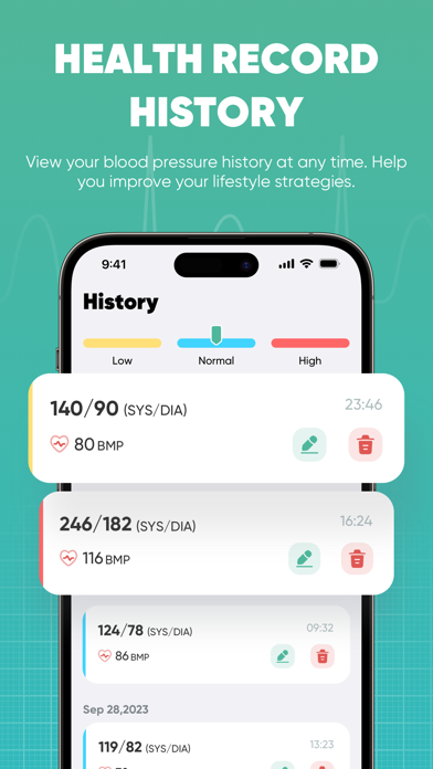 Blood Pressure -health monitor Screenshot
