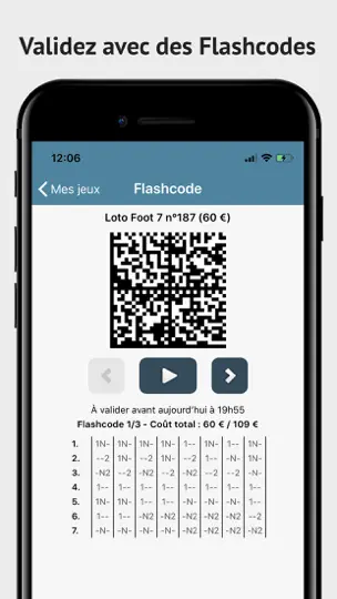 Capture d'écran de PronoFoot 1N2 sur iPhone 3