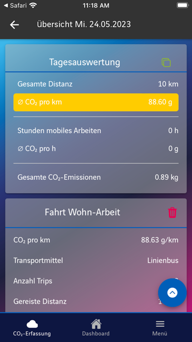 Co2mobile Screenshot
