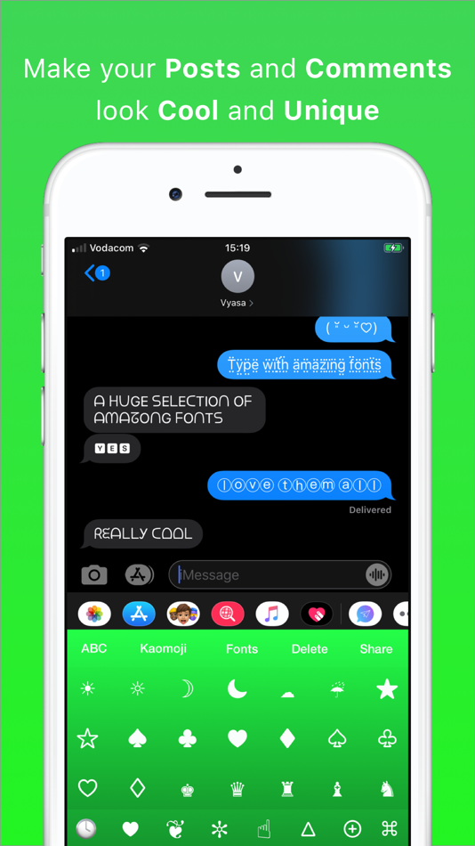 #5. Cool Symbols Keyboard & Fonts (iOS) 由: Vyasa