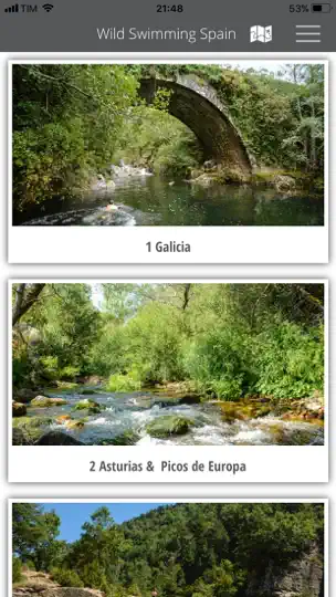 Capture d'écran de Wild Swimming Spain sur iPhone 1