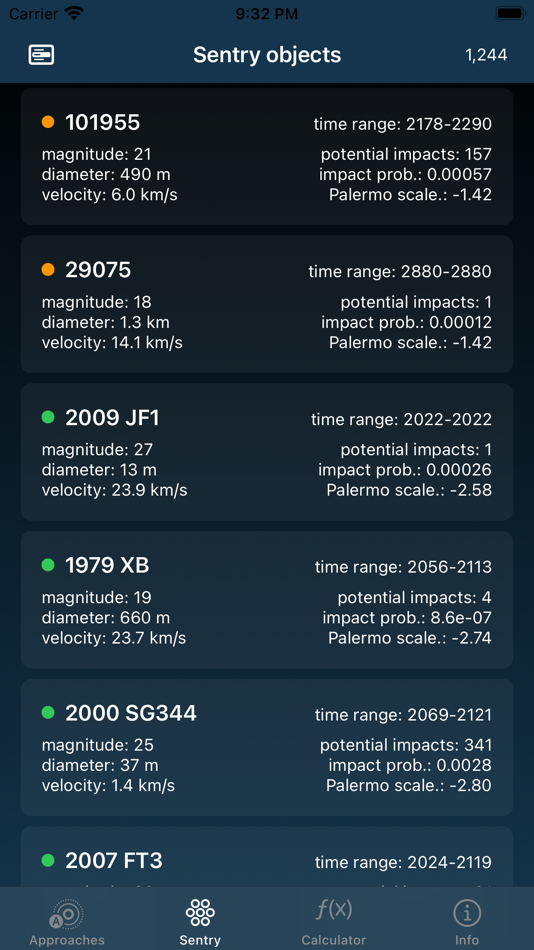 #3. Asteroid Close Approach (iOS) 由: Arpacore B.V.