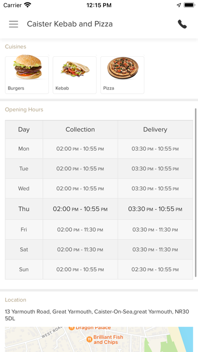 Caister Kebab and Pizza Screenshot