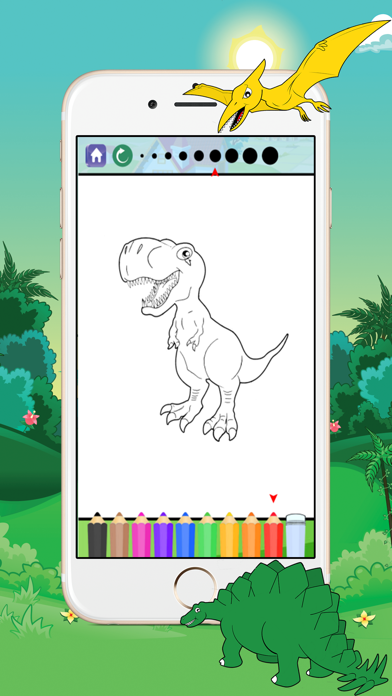 Screenshot #3 pour Dinosaurs Coloring