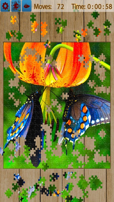 Butterfly Jigsaw Puzzle Game Screenshot